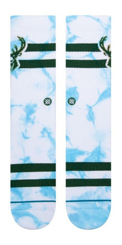 Imagem 2 de 3 de Meia Cano Alto Stance Modelo Bucks Dyed Nba