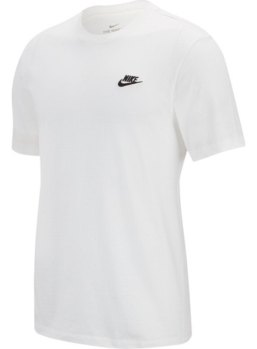 M - Blanco - Camiseta Hombre Nike Nsw Club Tee
