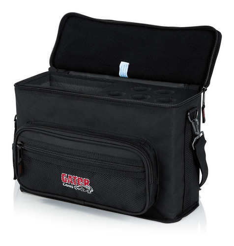 Imagen 5 de 9 de Estuche gator gm-5w para Mic acolchado p/ 5 inalámbricos