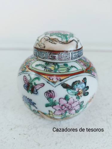 Potich Oriental Antiguo Porcelana Rose