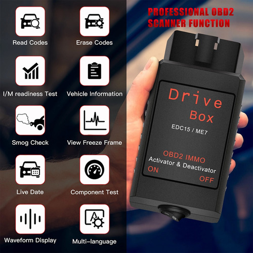Desactivador Drive Box Edc15/me7 Obd2 Immo Activat Obd2 Driv