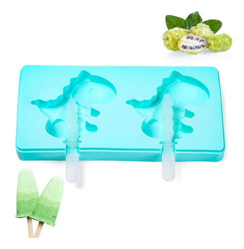 Moldes Para Paletas Silicona Con Forma De Dinosaurio Sin Bpa