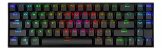 TECLADO GAMER INALÁMBRICO REDRAGON DEIMOS K599-KRS QWERTY RED INGLÉS UK COLOR NEGRO CON LUZ RGB