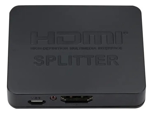 Splitter Hdmi 4k Divisor De Señal Activo 1 A 2 Pantallas Led