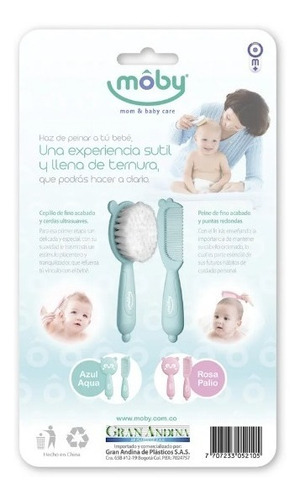 Cepillo Y Peine Para Bebe Cerdas Suaves 0m+
