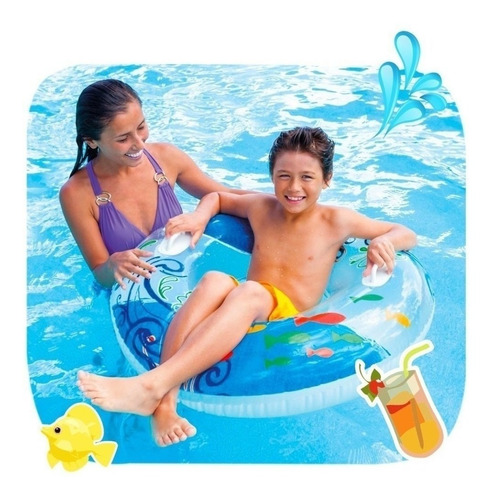 Flotador Circ. Inflable C/asas P/pileta/niños Intex