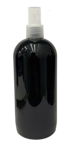 Envase Plastico 500 Cc Negro Con Atomizador Spray X20