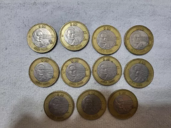 Monedas 20 Pesos Octavio Paz 2000