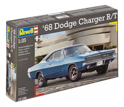 Kit Revell Dodge Charger R/t 1968 1/25 139 Peças 07188