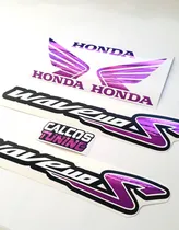 Comprar Kit Calcos Honda Wave 110s Premium. Colores Cromados