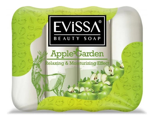Evissa Beauty Soap Apple Garden Jabones En Barras 70 Gr