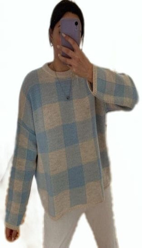 Sweater Oversize Cerrado Hecho En Italia Ref:7639