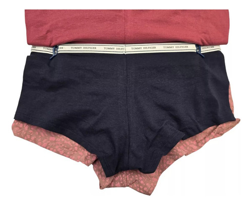 Paquete 5 Boxer Boyshort Tommy Hilfiger Mujer Originales