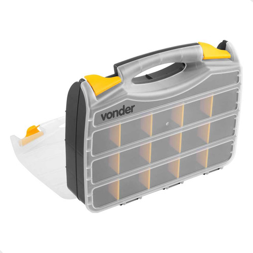 Organizador Plástico Parafusos Pesca Prego Carga 5kg Vonder Cor Transparente