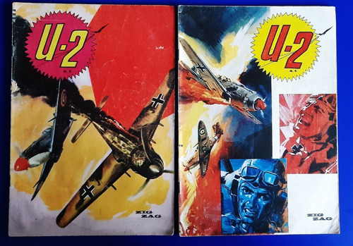 Set De 2 Revista Comic U-2 - Ed Chile 1970'