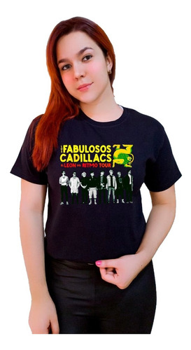 Polera Los Fabulosos Cadillacs Tour Leon Del Ritmo Oficial 1