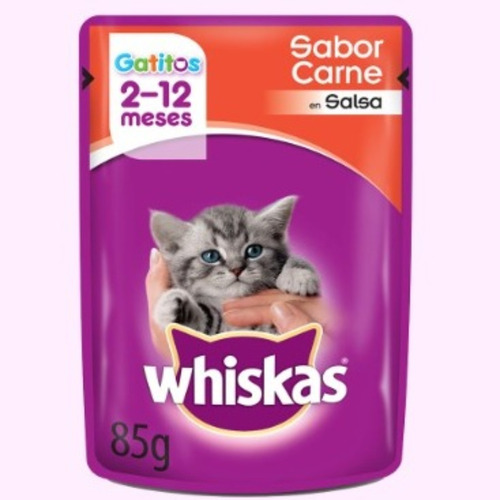 Snack Pouch Salsa Sobrecito Gato  Whiskas Bocadito X 2 Uni