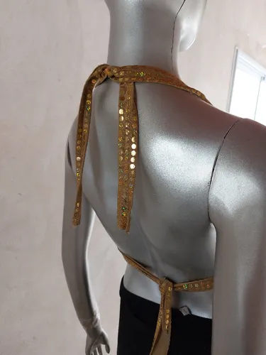 Corpiño dorado sale