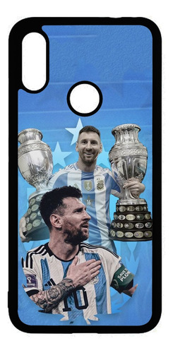 Funda Messi Campeon Mundial Para Xiaomi Redmi Mi A2 Lite Negro Personalizado