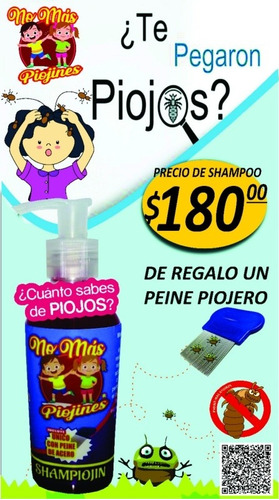 Shampoo Para Piojos Y Liendres 