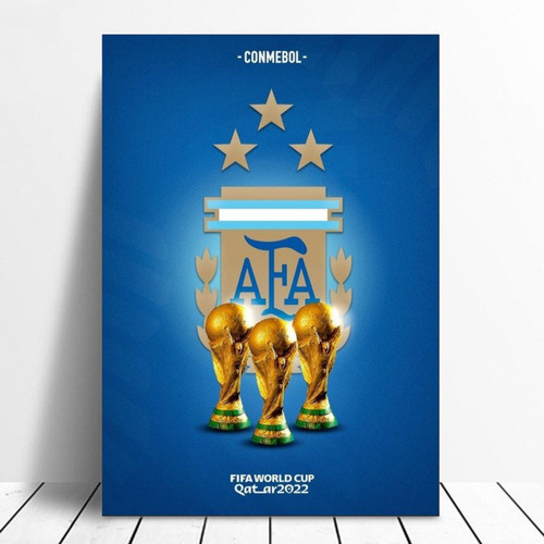 Cuadro Decorativo Artístico Fifa Conmebol Argentina 35x55cm