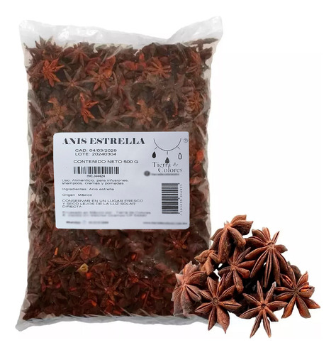 Anis Estrella O Estrellado 500g Semilla Aromatica Y Especia