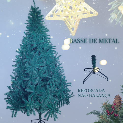 Árvore de natal tradicional Rocie 2,40m 1400 Galhos cor verde escuro
