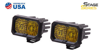 Stage Series 2 Inch Led Pod Pro Yellow Combo Standard Wi Vvc