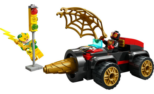 Lego Vehículo Perforador Auto De Spider-man Y 2 Minifiguras