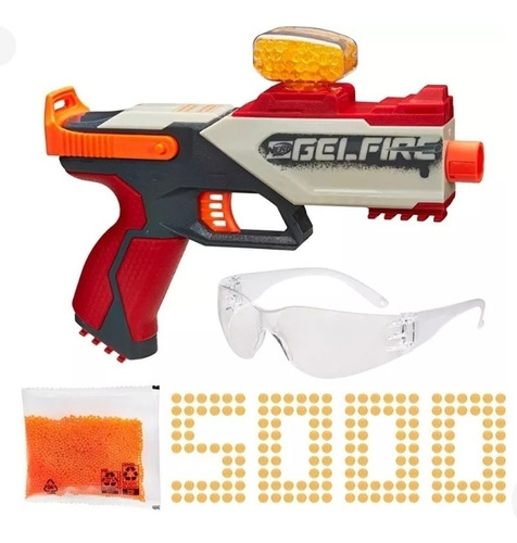 Pistola Hidrogel Nerf C/5000 Cargas Gel Original Lanzador