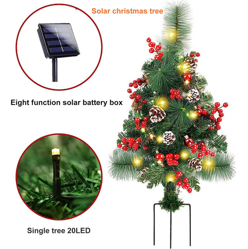 Luces Solares Tipo Estaca Para Árbol De Navidad, Jardín, Tip