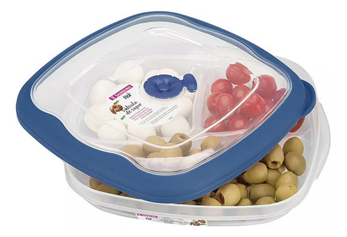 Snack Box Taper San Remo 3 Divisiones Hermético 1,5 L 