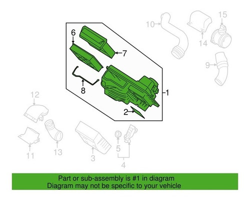 Filtro Aire Motor Volvo V40 12-16, V50 04-07, V60 15-18 *