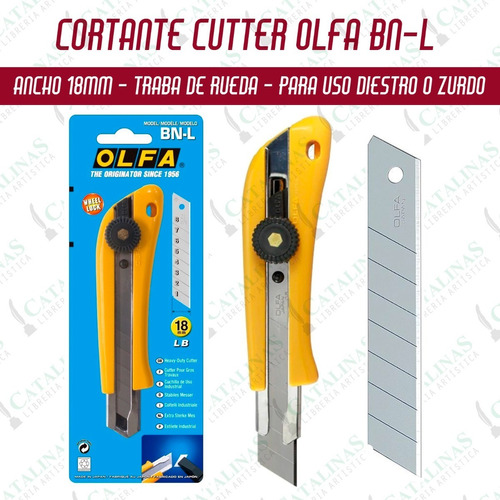 Cortante Cutter Cuchilla Olfa  Bn - L 18mm Local Microcentro