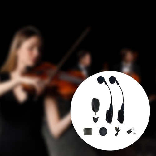 Clip En Instrumento Musical Micrófono Micrófono Doble