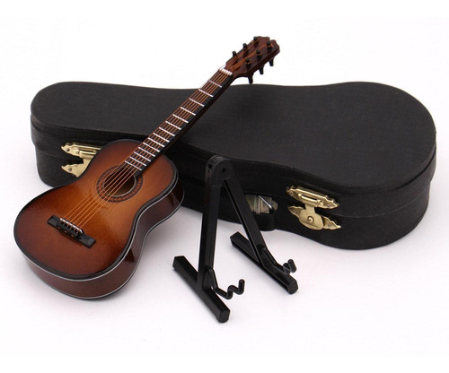 Guitarra Clásica Con Soporte Y Funda Para Escritorio De Ofic