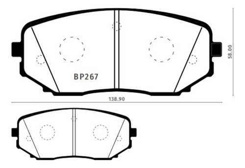 Pastilla Freno Para Mazda Cx9 3.7 2008-2016 Delantera