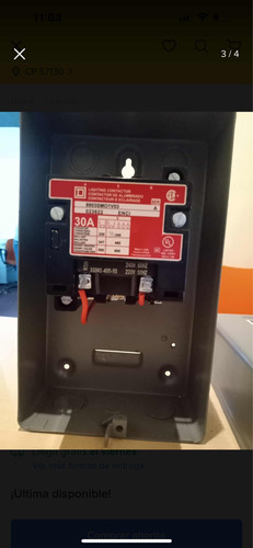 Contactor De Alumbrado Con Gabinete Modelo 8903smo1v03