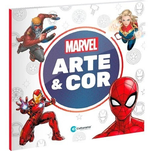 Livro De Colorir Arte E Cor Disney Marvel Culturama