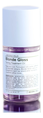 Aceite De Tratamiento Tonificante J Beverly Hills Blonde Glo