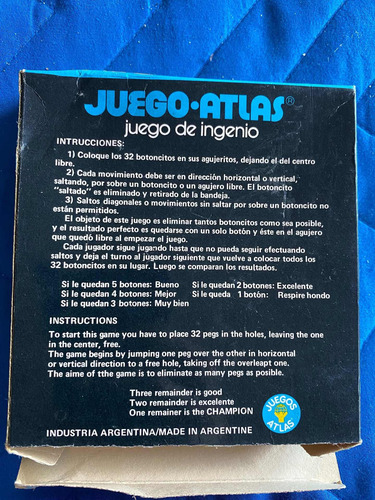 Juego De Ingenio Retro Juego - Atlas En Su Caja Sin Uso 80s
