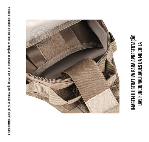 Mochila Bolsa Bornal Velado Camuflada 7l Patrulha Original