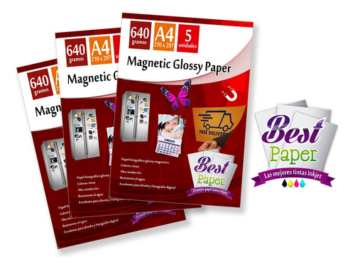 Papel Magnético A4 Best Paper Para Impresora Inkjet