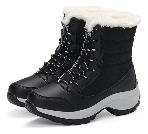 Bota Dama Forrada Corderito De Invierno Calidad