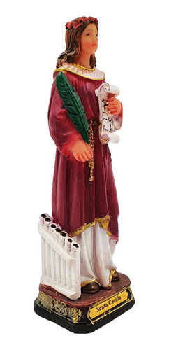 Imagem Santa Cecília 12,5 Cm - Resina