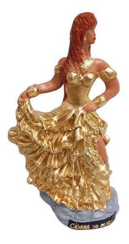 Imagem Gesso Cigana Do Ouro Umbanda / Candomblé 25cm - Zp7
