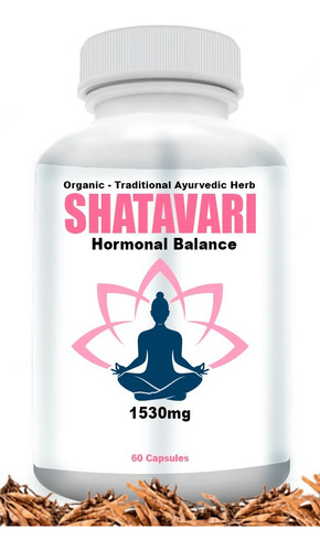 Shatavari 1530mg X60 Regulación Hormonal Organic Sin Sabor