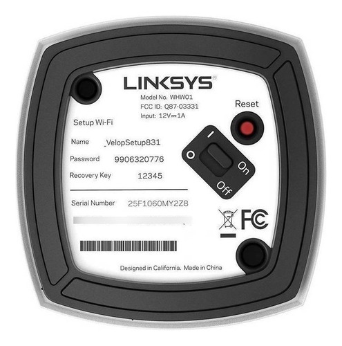 Sistema Wi-fi Smart Linksys Velop Dual Band Ac3900 Pack X 3