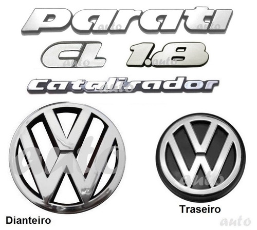Kit Emblemas Parati Cl 1.8 Catalisa. - Quadrada 1991 À 95