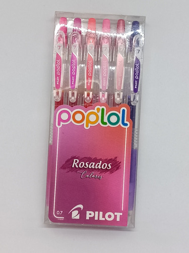 Set 6 Lápices Pop'lol Tonos Rosados Pilot